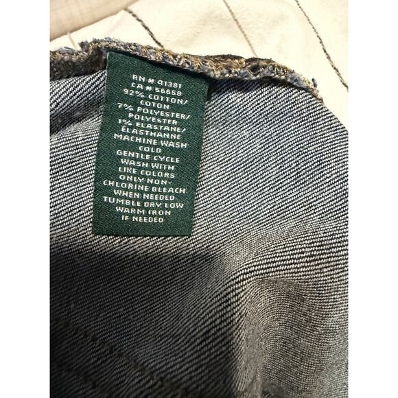Ralph Lauren | LRL Modern Straight Curvy Dark Wash Denim Jeans Heritage-Size 8 - Picture 7 of 9